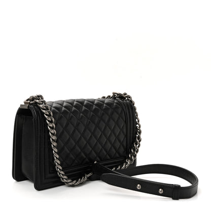 Chanel Caviar Quilted Medium Boy Flap Black 3 of 10