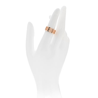 Hermes 18K Rose Gold PM Chaine d'Ancre Divine Ring 52 6 2 of 5