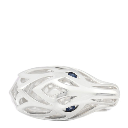 John Hardy Sterling Silver Blue Sapphire Naga Dragon Head Ring 54 7 1 of 6