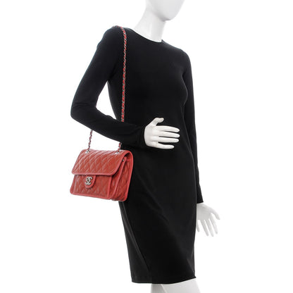 Chanel Caviar Quilted Medium French Riviera Flap Red 2 of 10