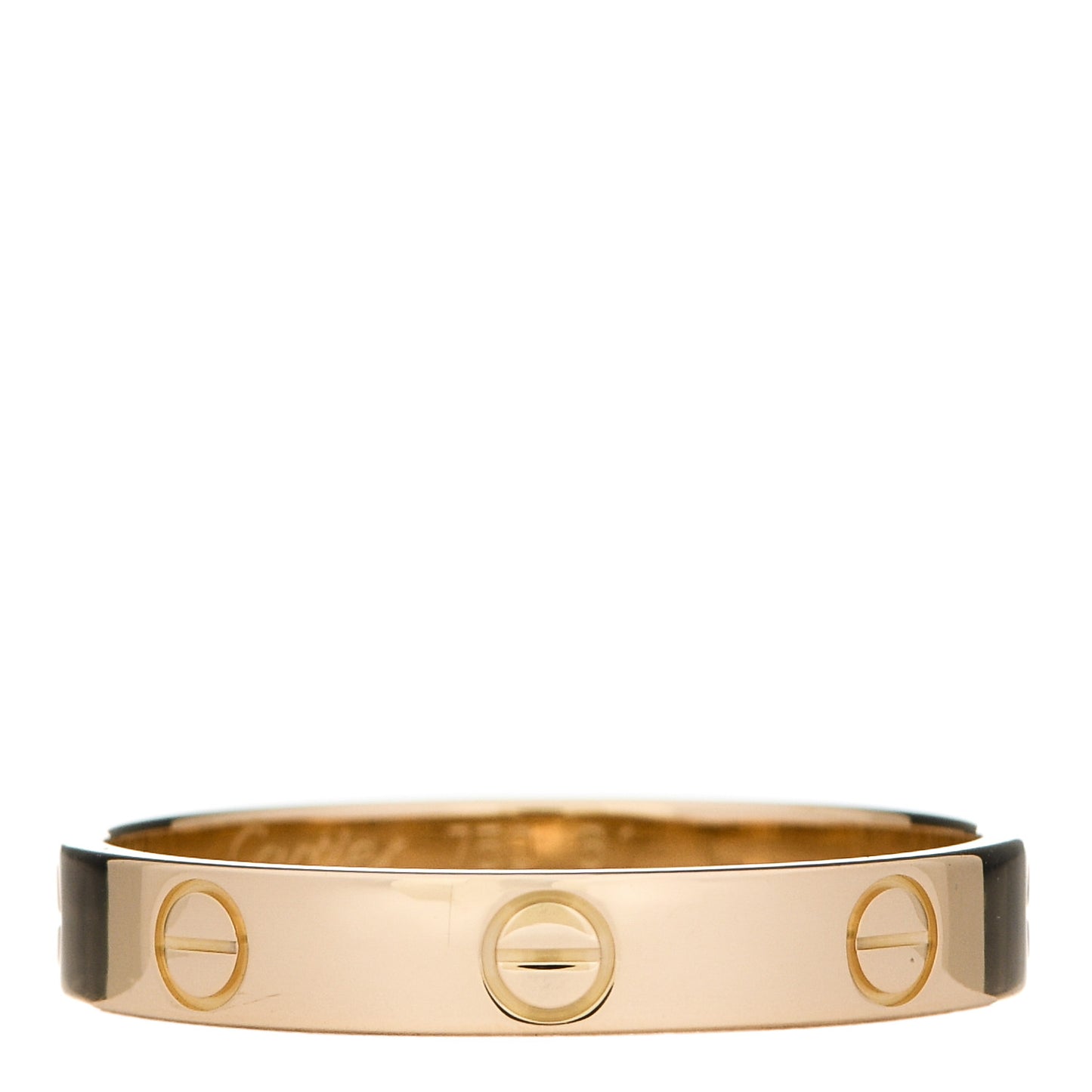 18K Yellow Gold 3.5mm LOVE Wedding Band Ring 61 9.5