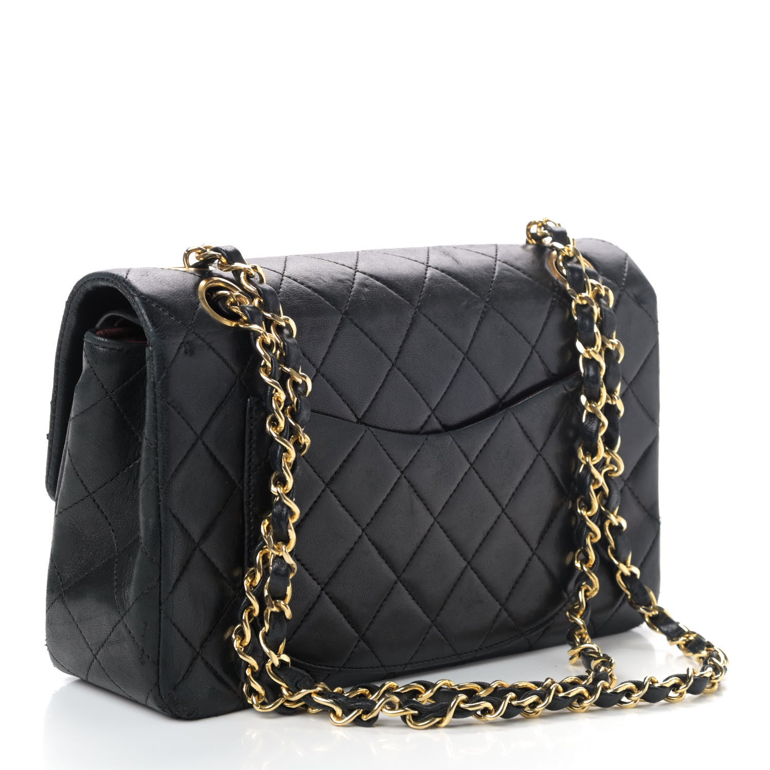 Chanel Lambskin Quilted Small Double Flap Black 2 of 4