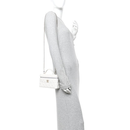 Chanel Caviar Quilted Trendy Handle Slim Vanity Ecru 2 of 10