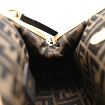 Fendi Shiny Nappa Snakeskin Small Fendi First Black 7 of 11