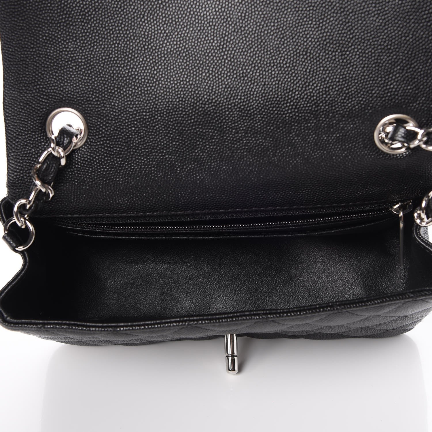 Chanel Caviar Quilted Mini Rectangular Flap Black 5 of 8