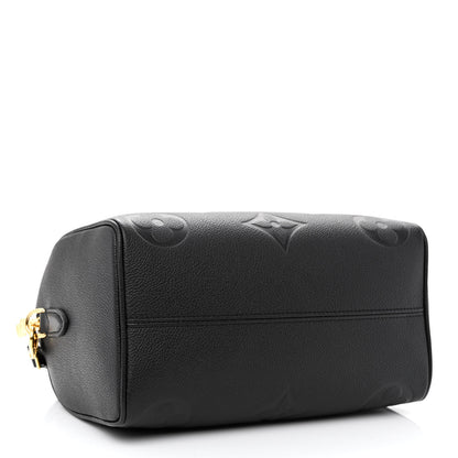 Louis Vuitton Empreinte Monogram Giant Speedy Bandouliere 25 Black 4 of 10