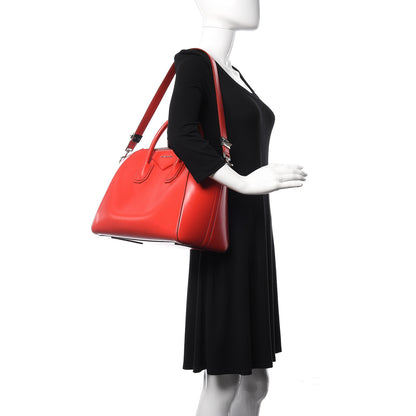 Givenchy Shiny Lord Calfskin Medium Antigona Medium Red 2 of 12