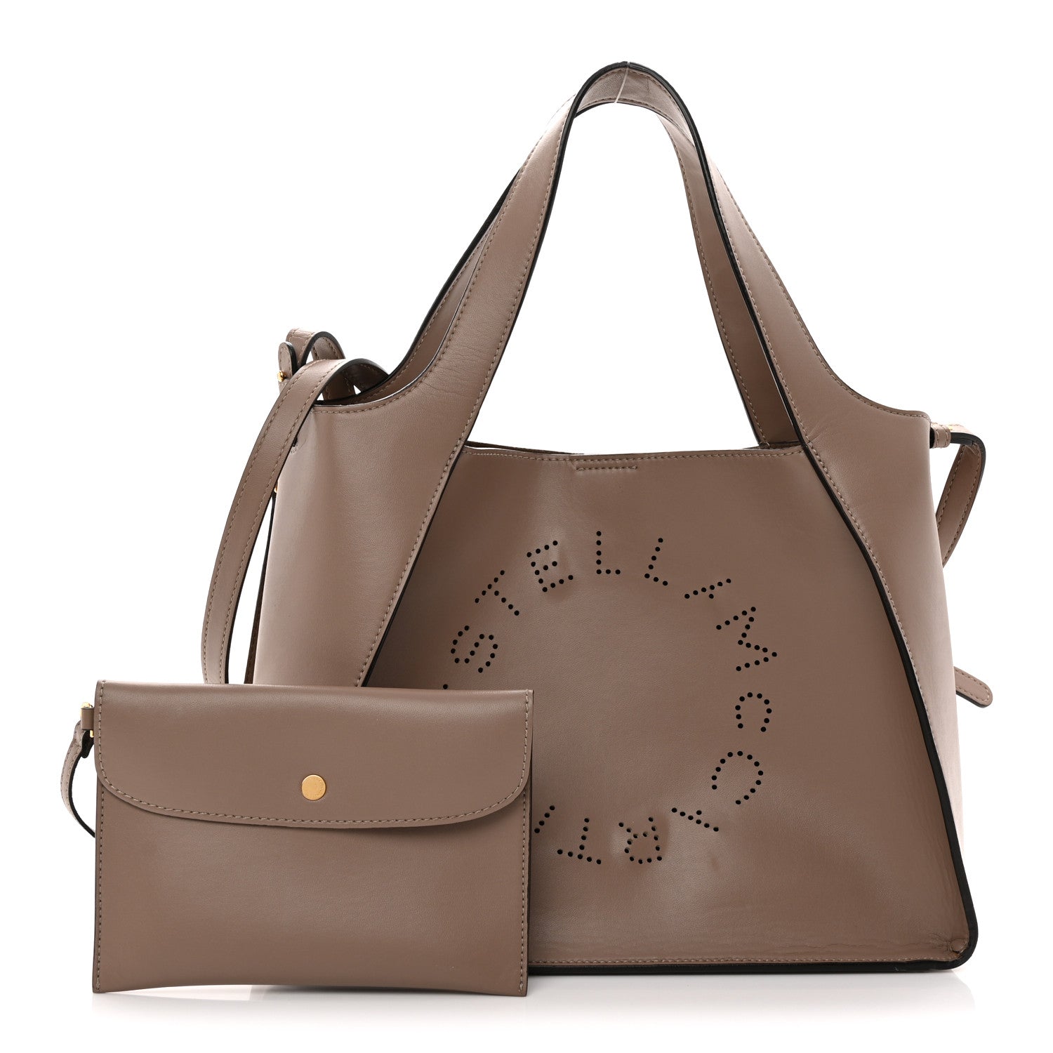 Stella McCartney Eco Alter Nappa East West Perforated Tote Moss 3 of 10