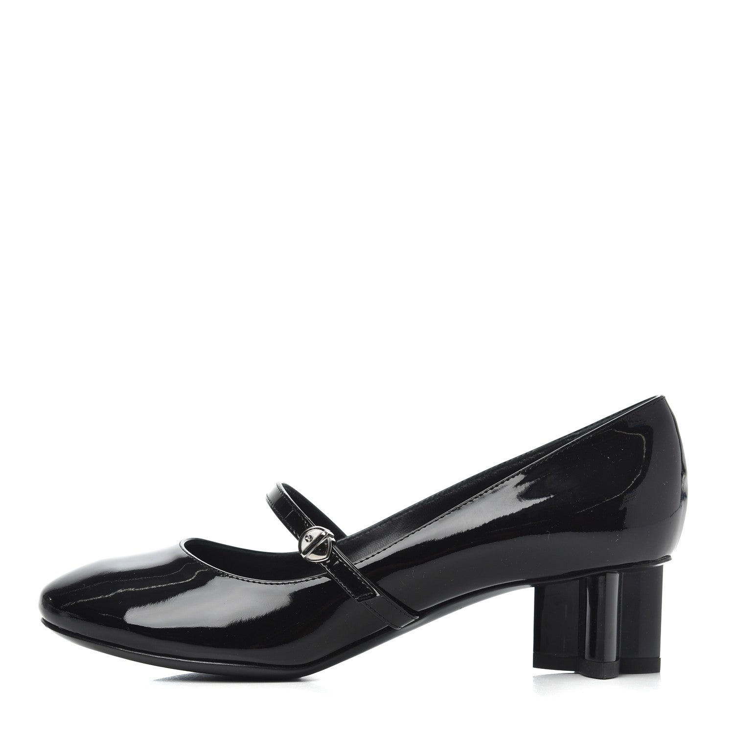 Louis Vuitton Patent Uniformes Silhouette 40mm Pumps 36.5 Black 1 of 9