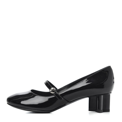 Louis Vuitton Patent Uniformes Silhouette 40mm Pumps 36.5 Black 1 of 9