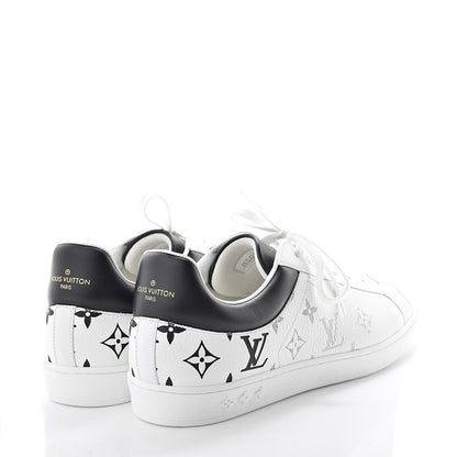 Louis Vuitton Calfskin Monogram Luxembourg Sneakers 8.5 White 4 of 8