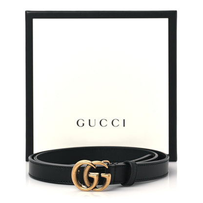 Gucci Calfskin Double G 20mm Belt 90 36 Black 4 of 4