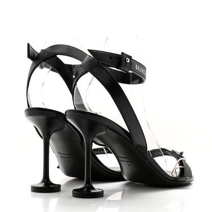 Balenciaga Calfskin Logo Afterhour 90mm Sandal 38 Black 4 of 9