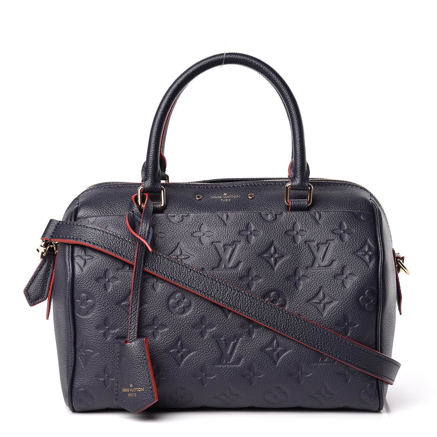 Louis Vuitton Empreinte Speedy Bandouliere 25 NM Marine Rouge 1 of 10