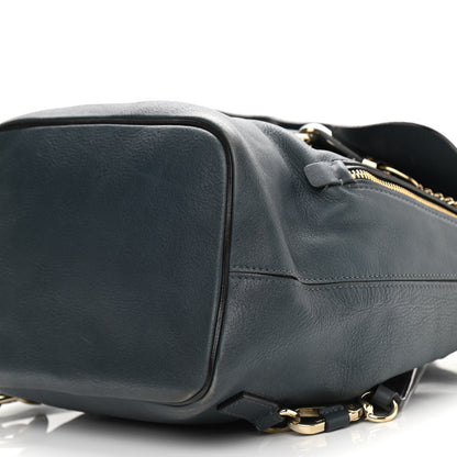 Chloe Suede Calfskin Medium Faye Backpack Silver Blue 10 of 13
