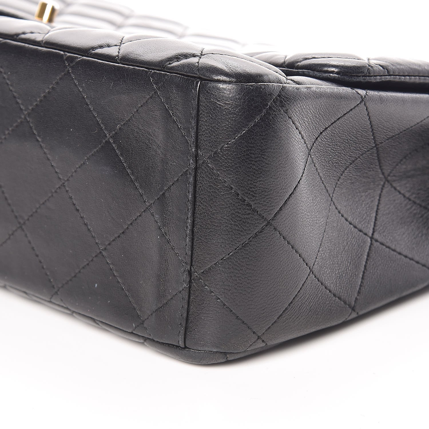 Chanel Lambskin Quilted Maxi Single Flap Black 10 of 11