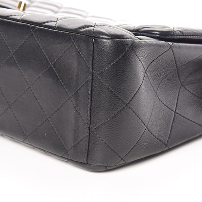 Chanel Lambskin Quilted Maxi Single Flap Black 10 of 11