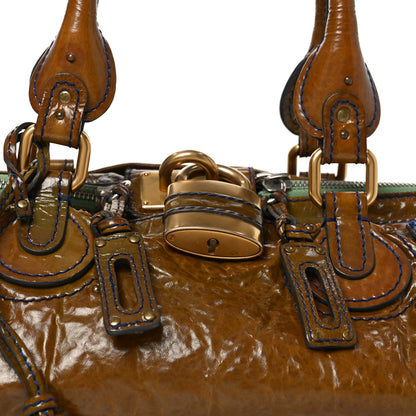 Chloe Crinkled Patent Medium Paddington Satchel 8 of 11