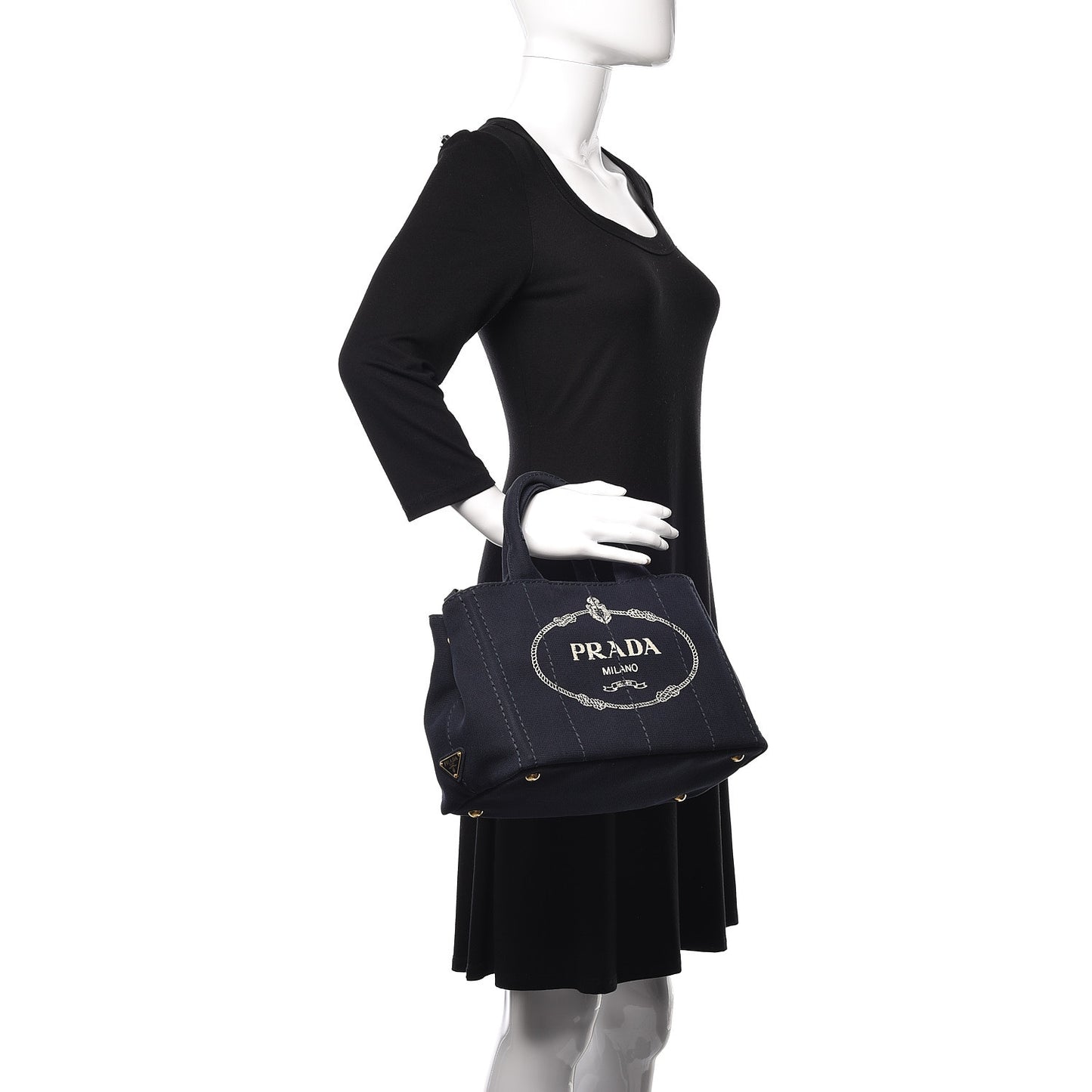 Canapa Small Logo Tote Blue Talco
