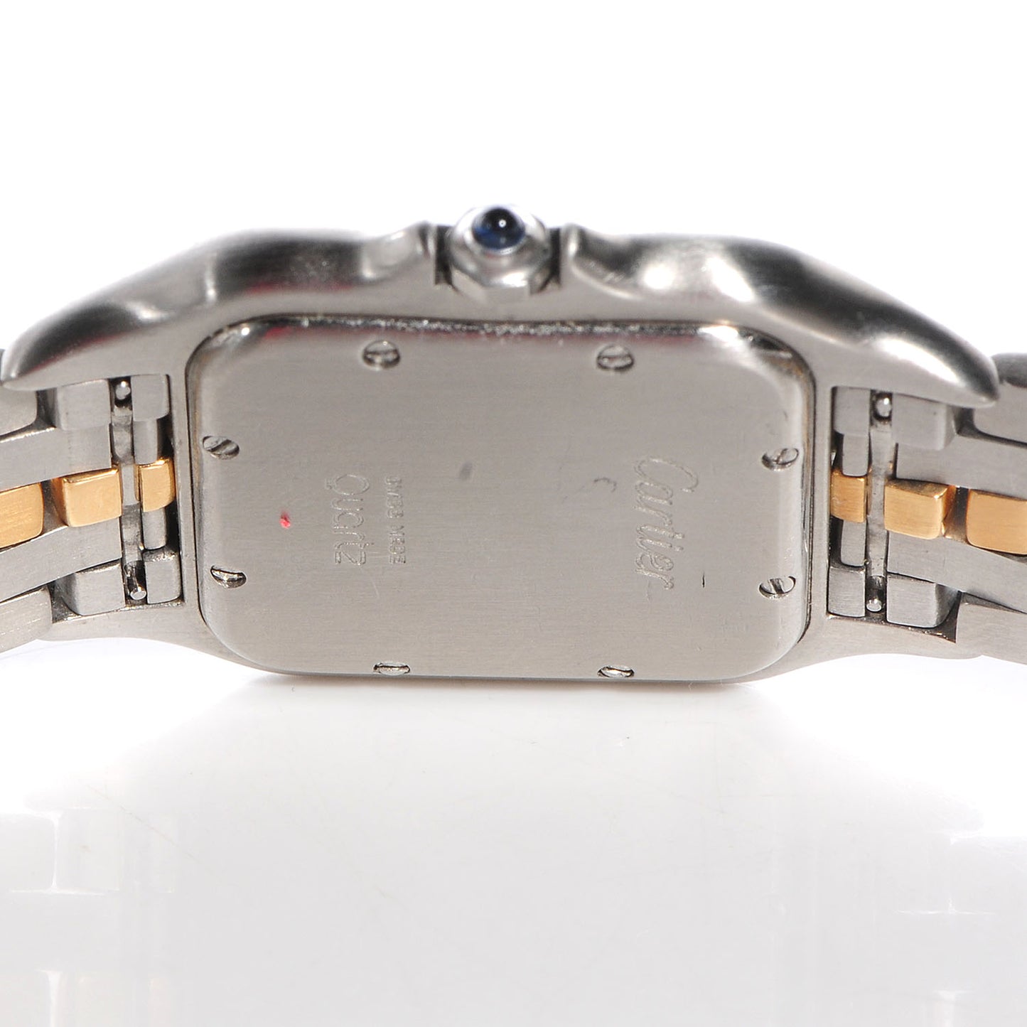 Stainless Steel 18K Yellow Gold 27mm Panthere Quartz Watch