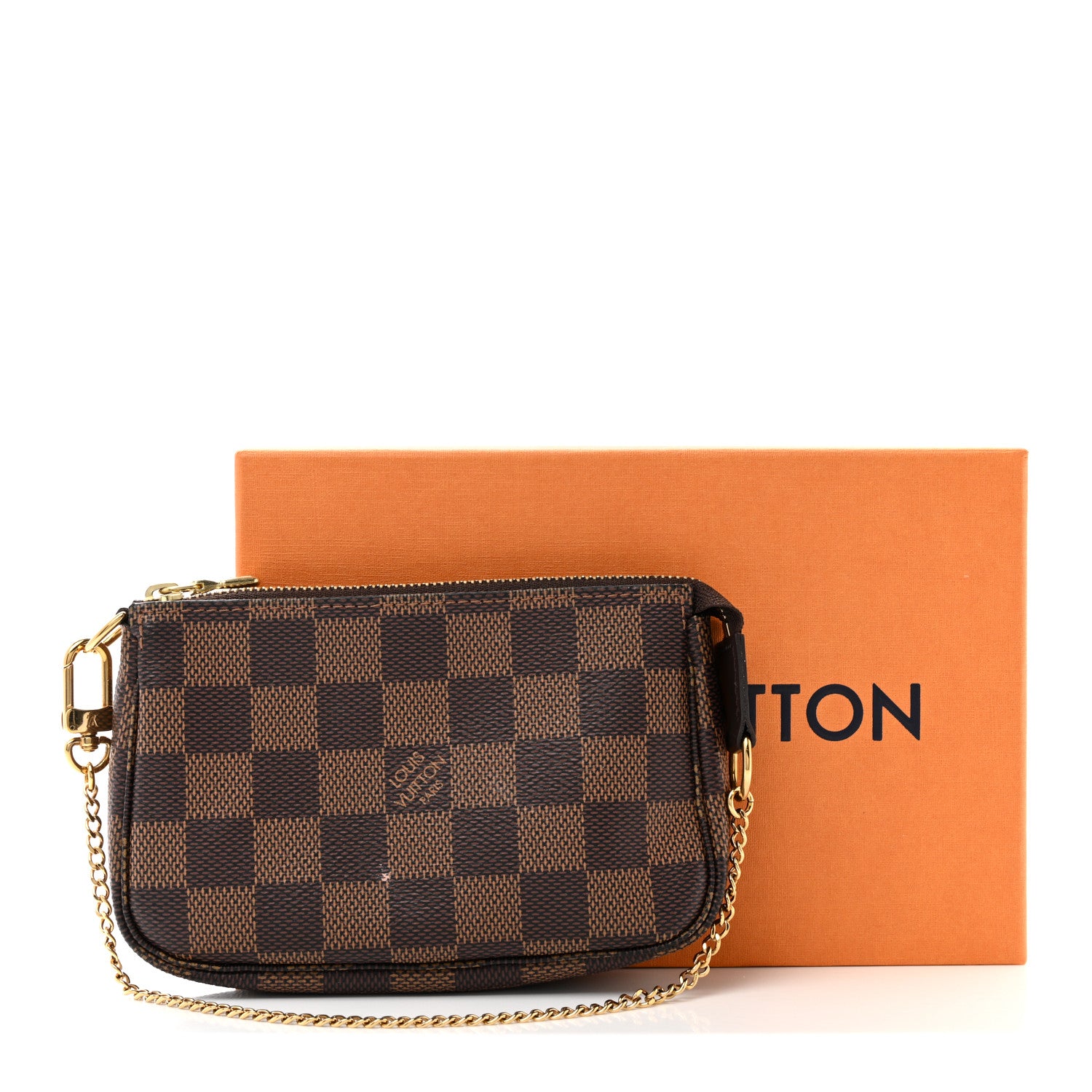 Louis Vuitton Damier Ebene Mini Pochette Accessories 9 of 9