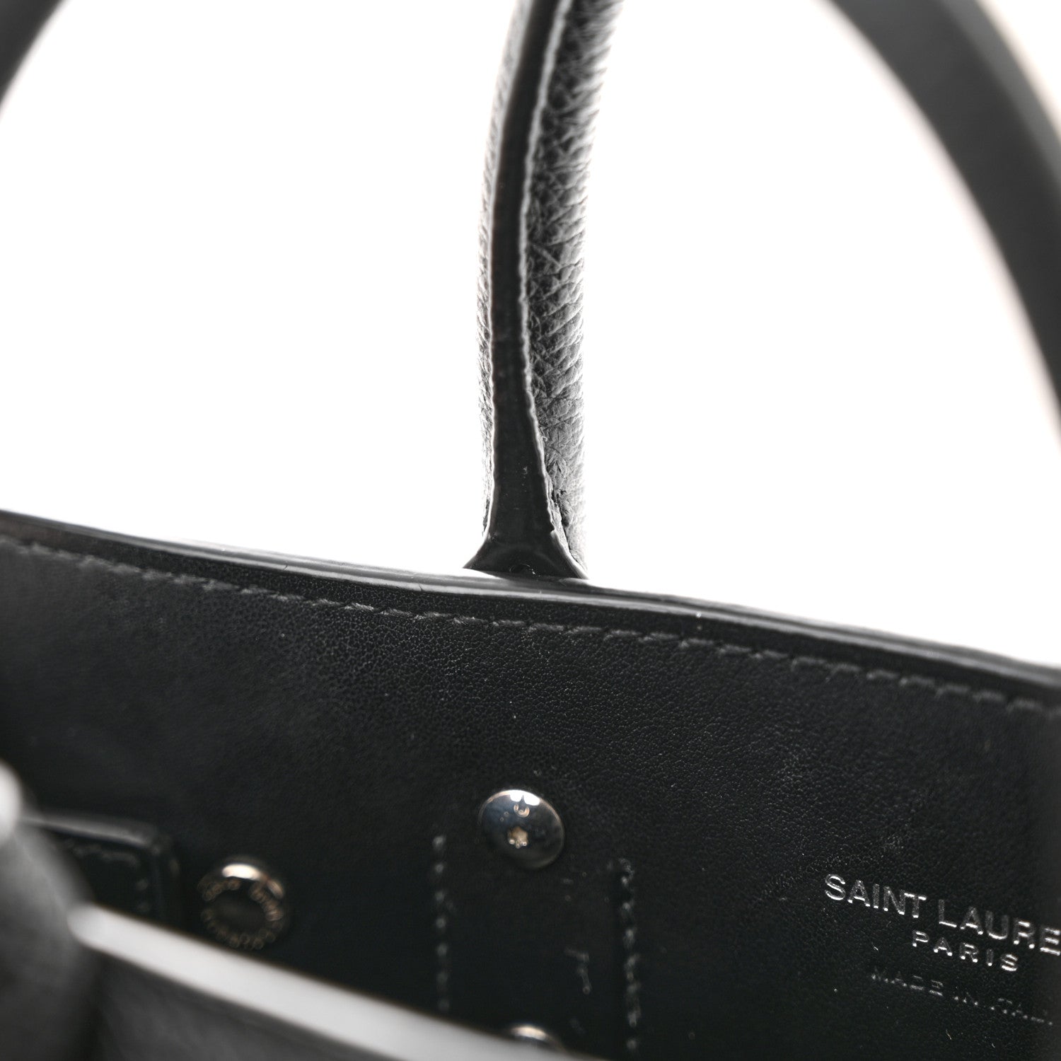 Saint Laurent Grained Calfskin Nano Sac De Jour Black 11 of 11