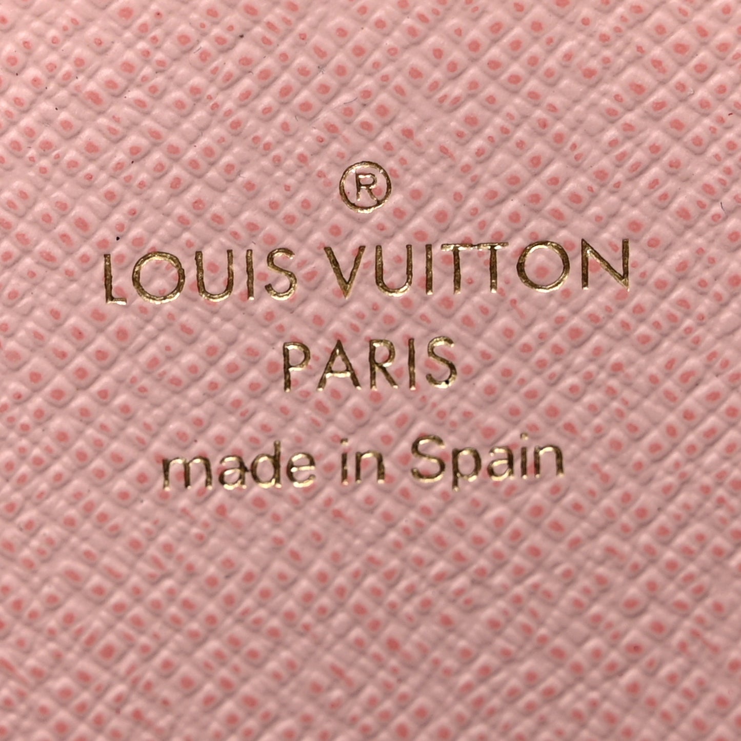 Monogram Clemence Wallet Rose Ballerine