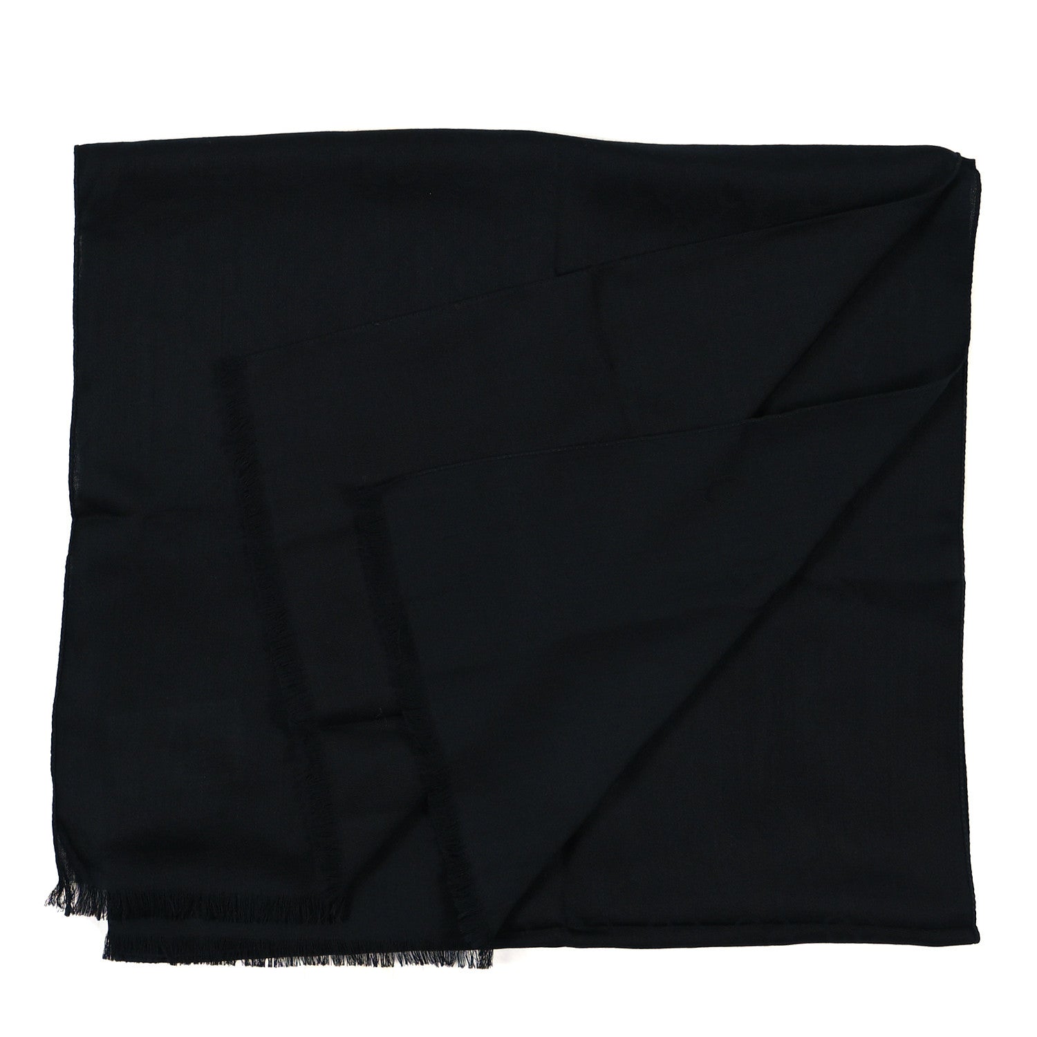 Gucci Wool Silk GG Monogram GGNat Scarf Black 2 of 3
