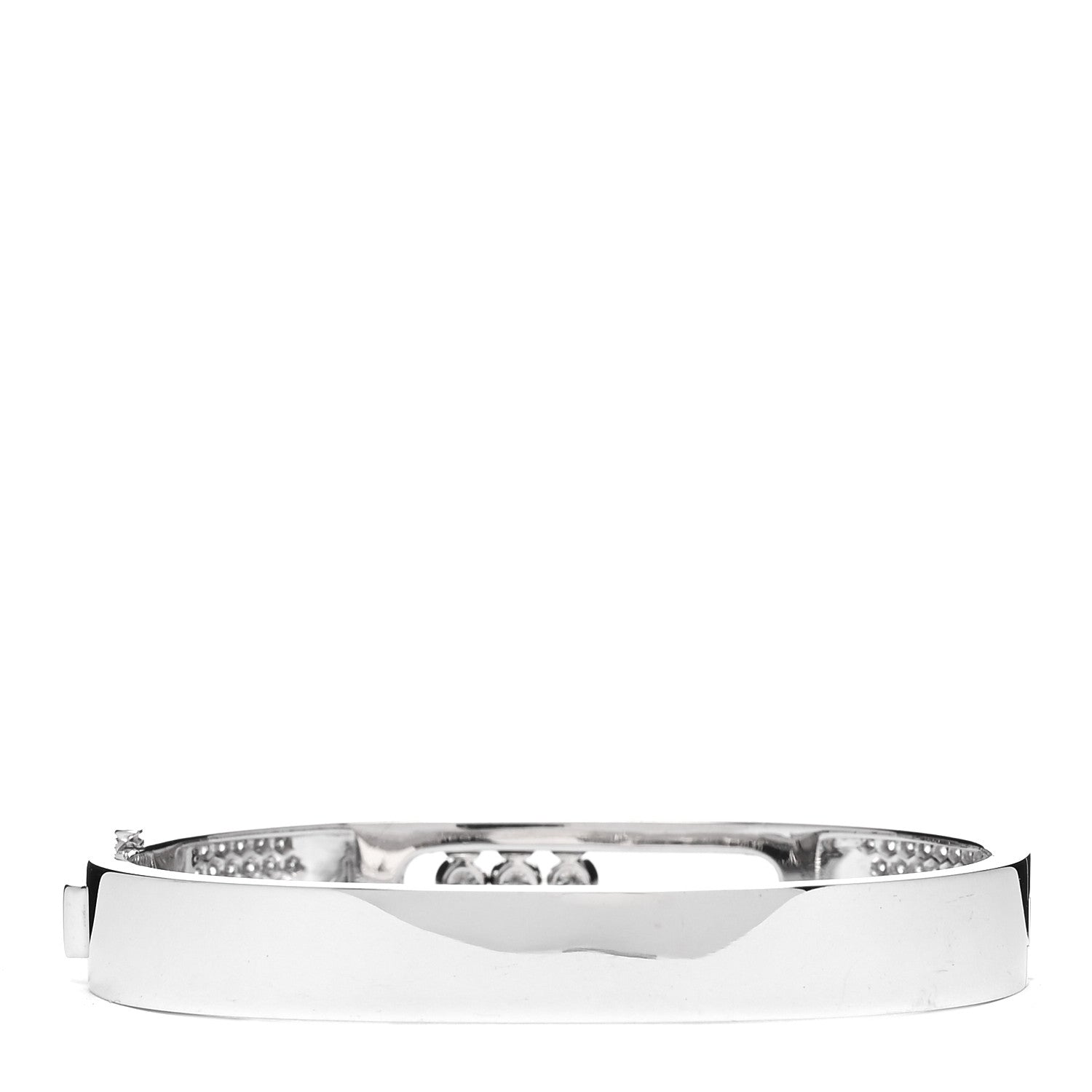Messika 18K White Gold Diamond Move Joaillerie Pave Bangle Bracelet 2 of 3