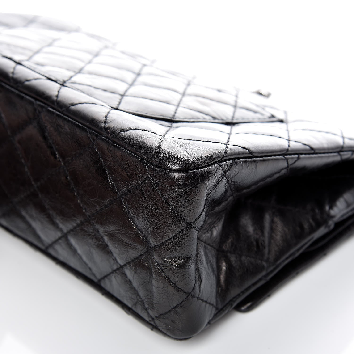 Chanel Metallic Aged Calfskin 2.55 Reissue 226 Flap Black 13 of 13