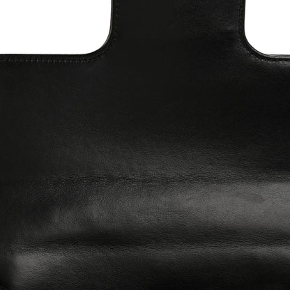 Prada Soft Calfskin Impunture Diagramme Flap Top Handle Bag Black 12 of 15