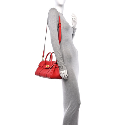 Mulberry Classic Grain Small Bayswater Satchel Scarlet Red 2 of 14