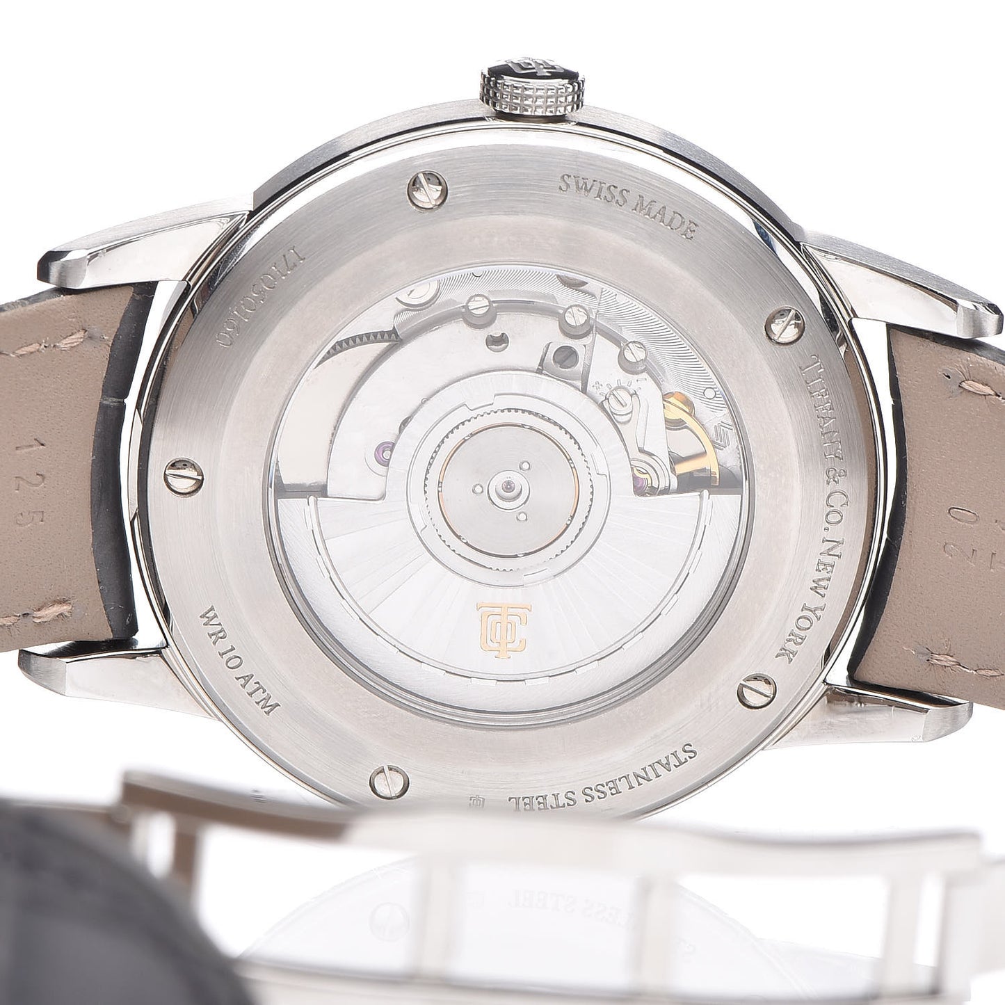 Stainless Steel Alligator 40mm CT60 3-Hand Automatic Watch Grey