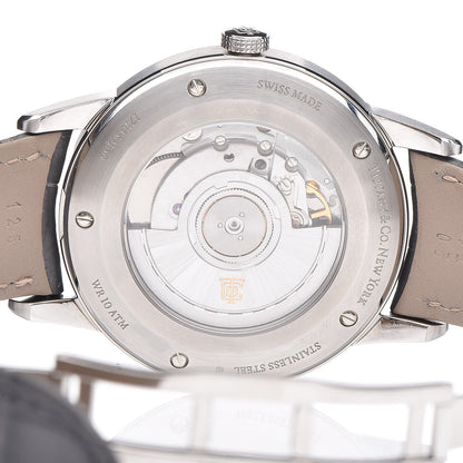 Tiffany Stainless Steel Alligator 40mm CT60 3-Hand Automatic Watch Grey 6 of 10