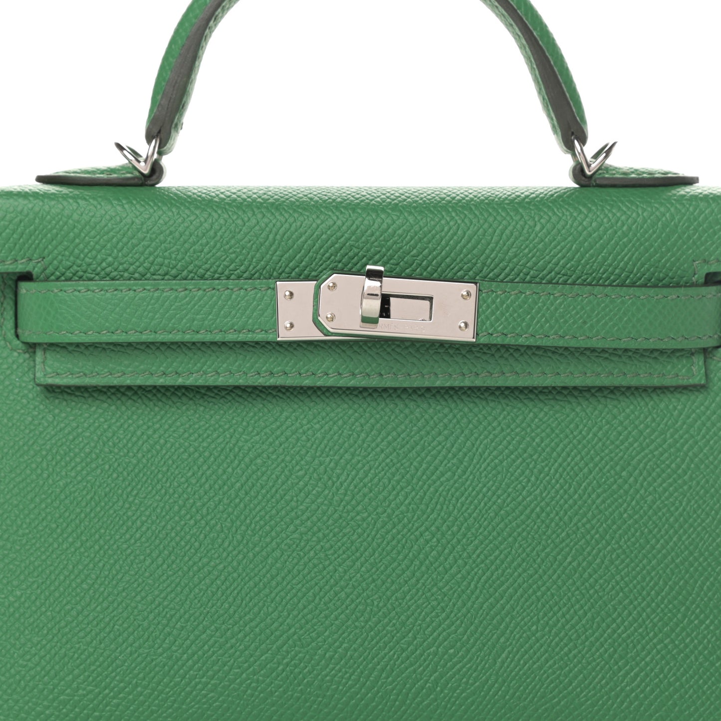 Epsom Verso Mini Kelly Sellier 20 Cactus Bleu Atoll