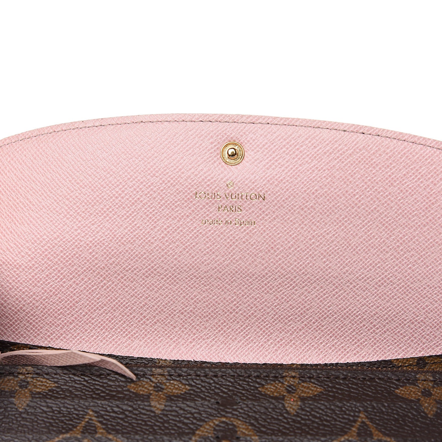 Monogram Emilie Wallet Rose Ballerine