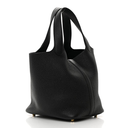 Hermes Taurillon Clemence Picotin Lock 18 PM Black 3 of 12