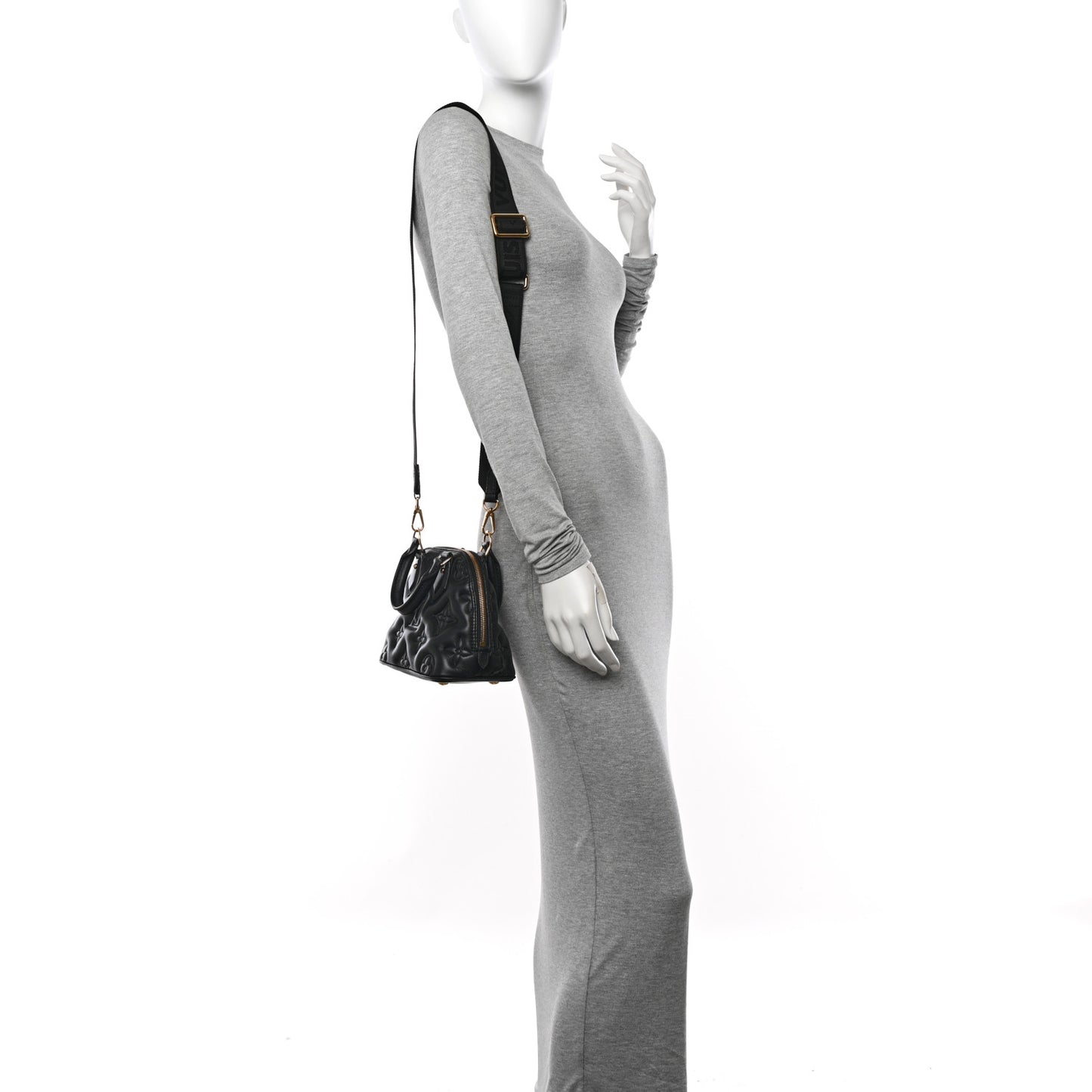 Calfskin Bubblegram Alma BB Black