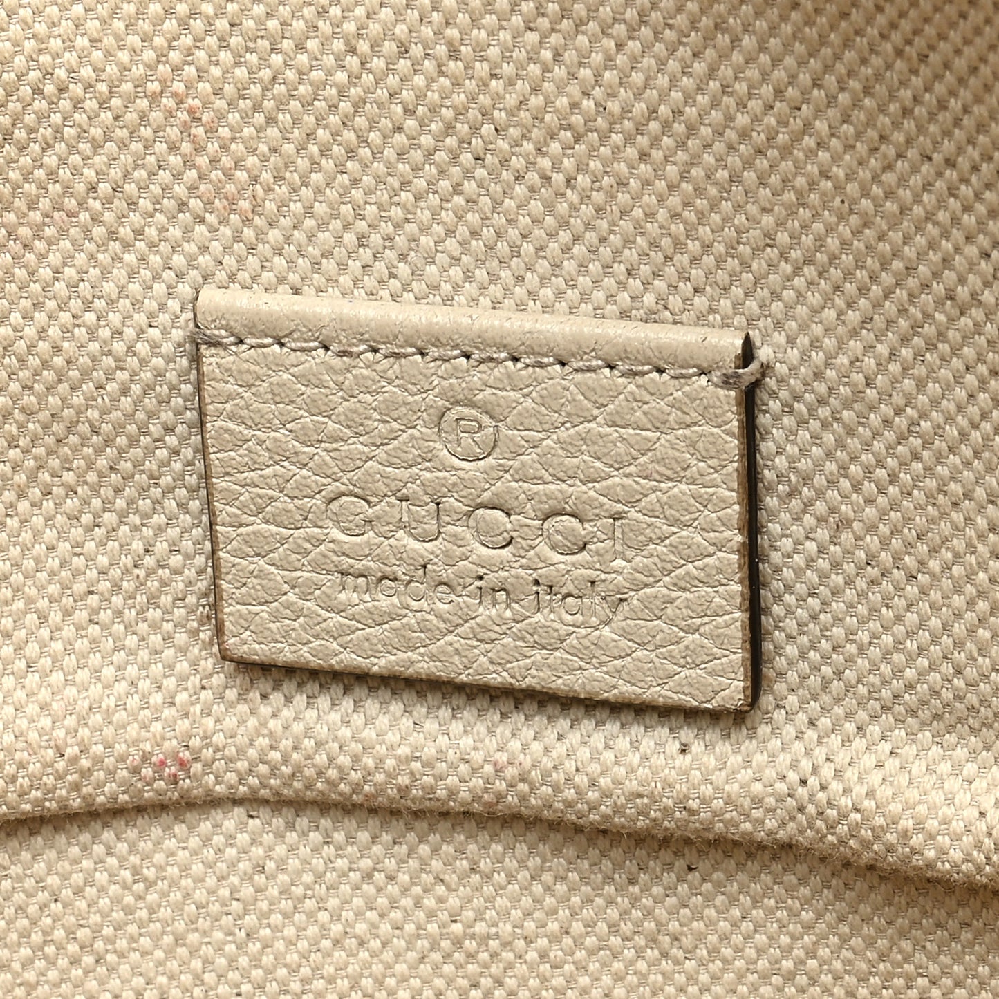 Grained Calfskin Small Logo Belt Bag White