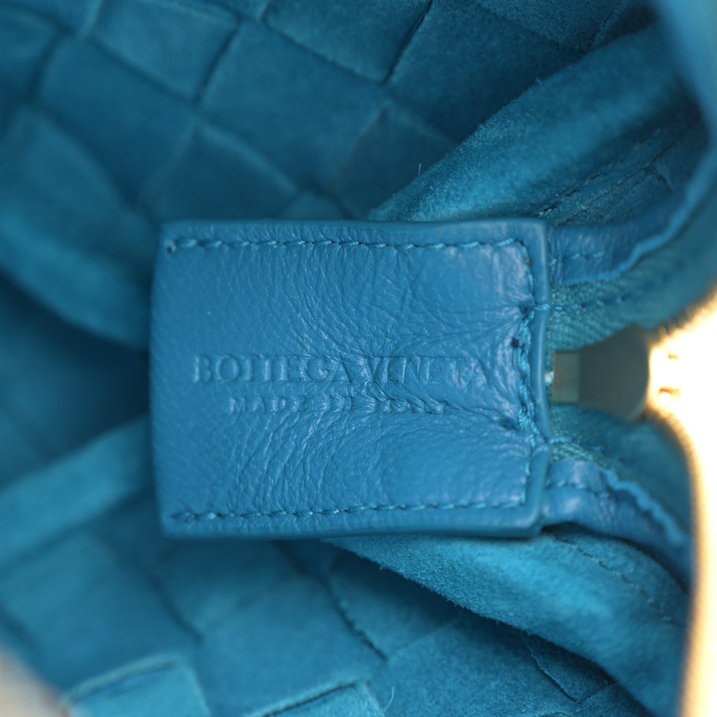 Nappa Intrecciato Mini Loop Camera Bag Blueprint