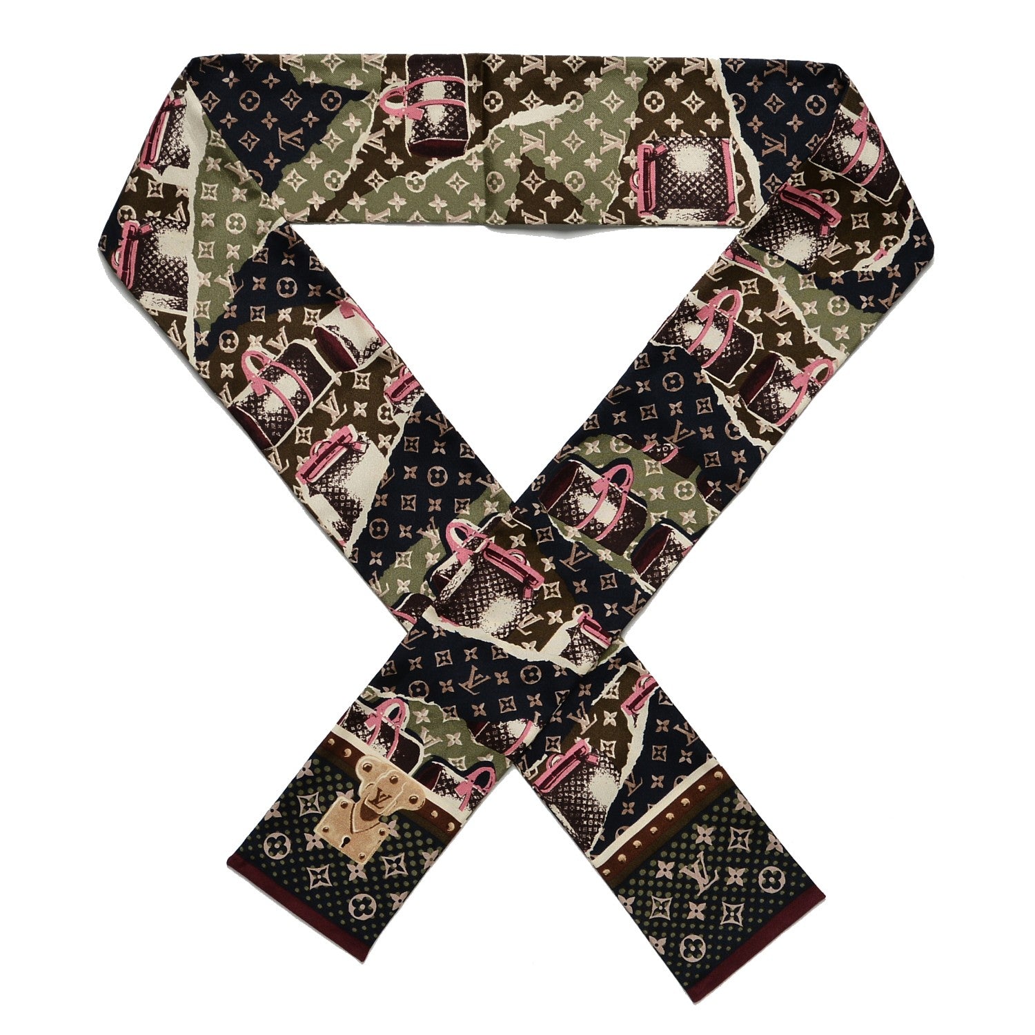 Louis Vuitton Silk Monogram Voyage Bandeau 1 of 3