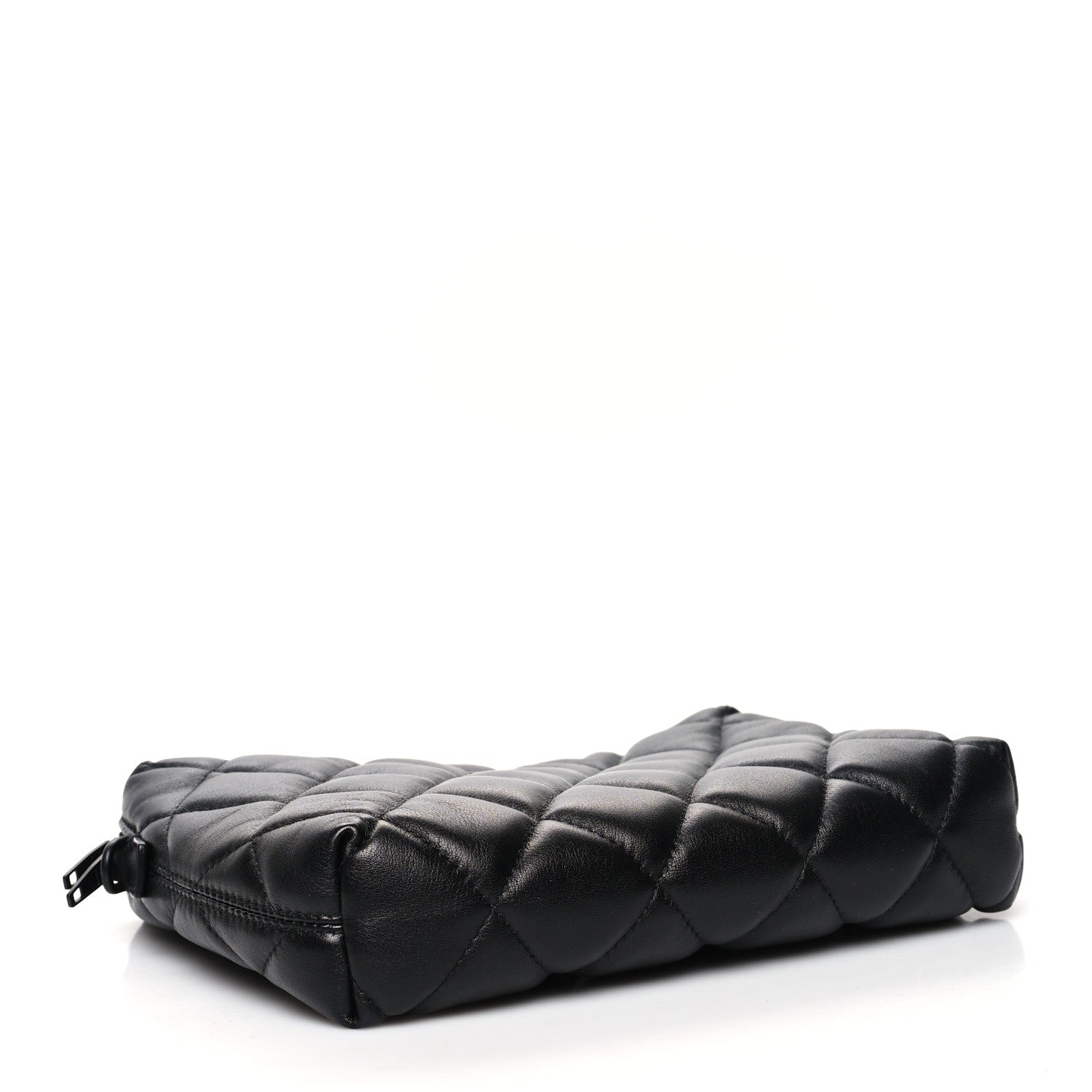Balenciaga Nappa Calfskin Quilted Touch B Camera Shoulder Bag Black 4 of 11