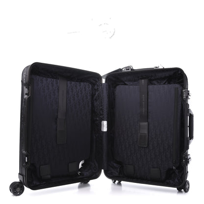 Christian Dior X RIMOWA Aluminum Zucca Print Roll Away Carry On Luggage 4 of 13