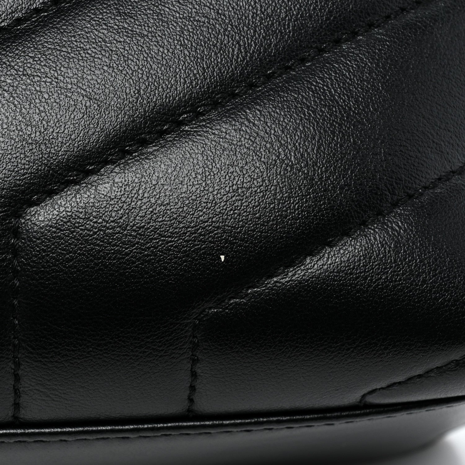 Saint Laurent Calfskin Y Quilted Monogram Monochrome Small Loulou Chain Satchel Black 12 of 17