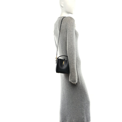 Saint Laurent Shiny Calfskin Le 37 Mini Bucket Bag Black 2 of 10