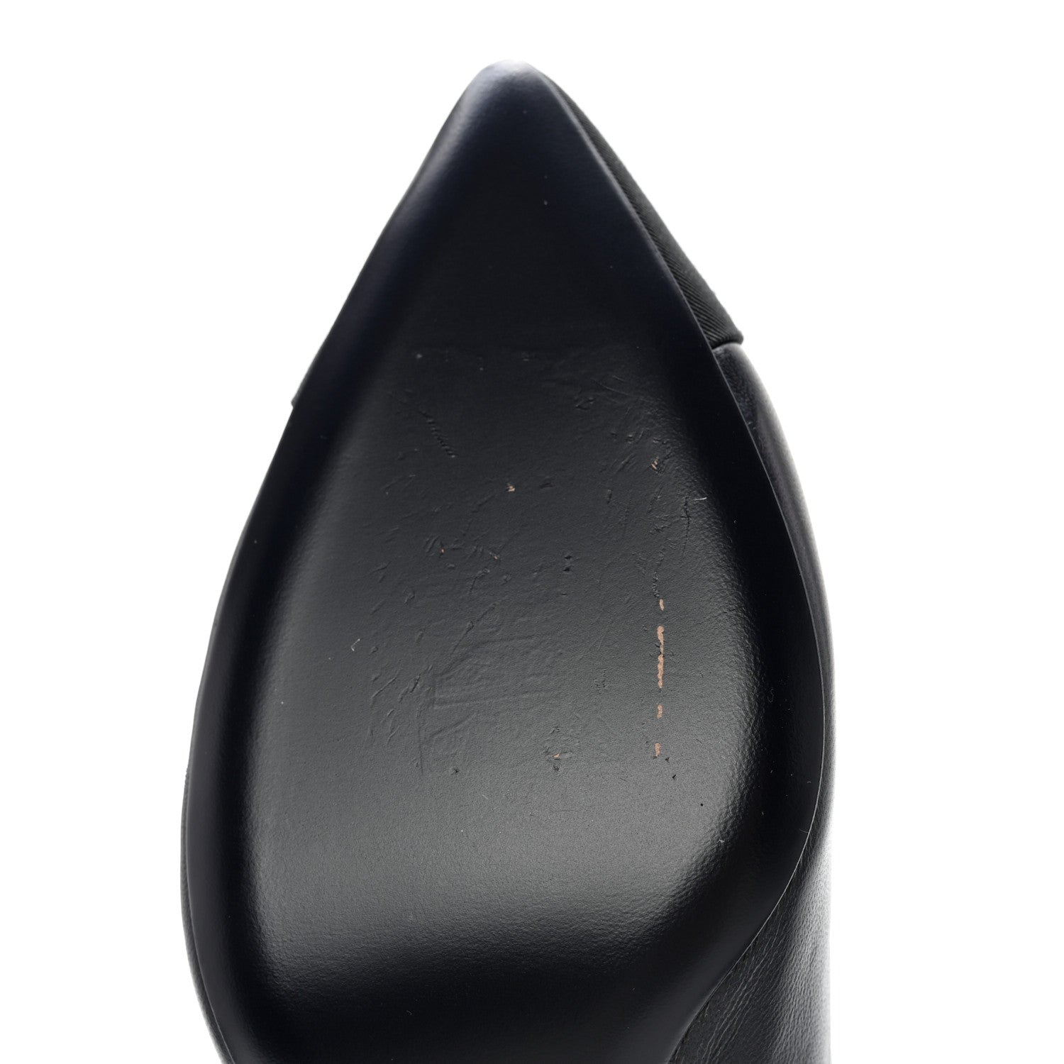 Chanel Lambskin Grosgrain Cap Toe CC Pearl Pumps 41 Navy Black 9 of 11