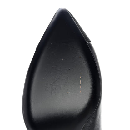 Chanel Lambskin Grosgrain Cap Toe CC Pearl Pumps 41 Navy Black 9 of 11