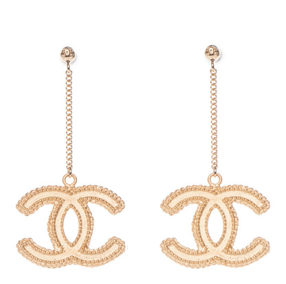 Chanel CC Drop Earrings Gold 1 of 4