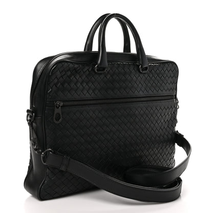 Bottega Veneta Nappa Intrecciato Briefcase Black 3 of 9