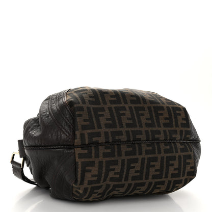 Fendi Zucca Nappa Nuvolata Vitello Tortuga Spy Bowler Tobacco Moro 4 of 10